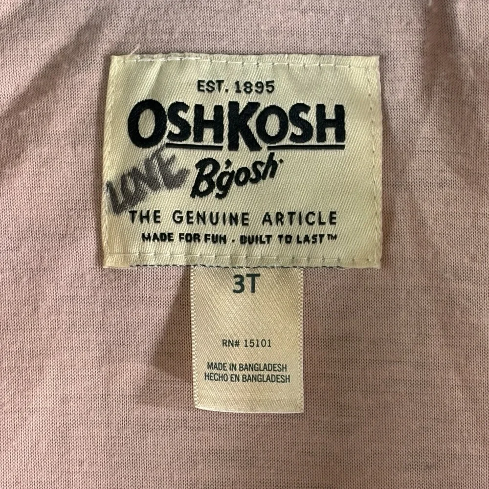 OshKosh B'gosh Girls Raincoat Jacket 3T‎ Navy Butterfly Floral Hooded Zip